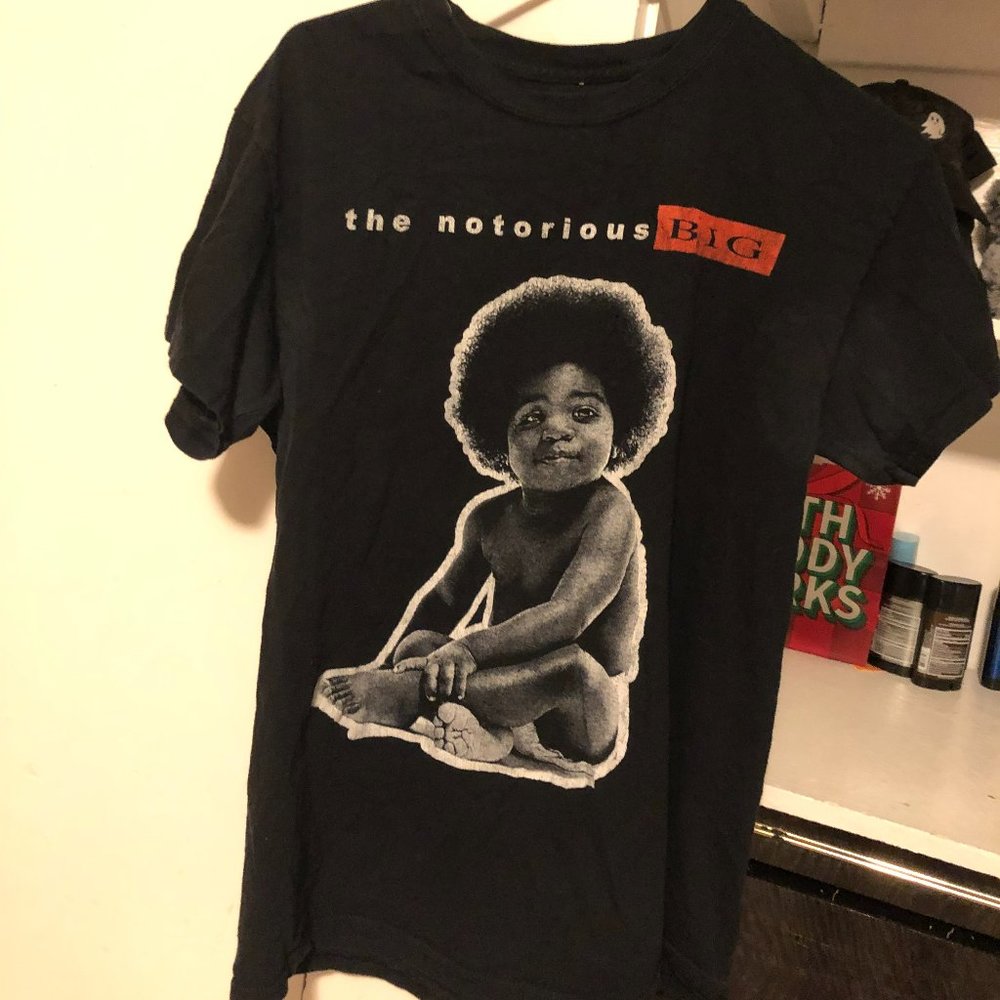 Men's Black Graphic T-Shirt Size M